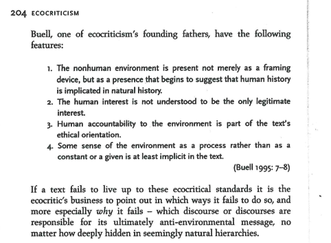 Ecocriticism excerpt, part 2