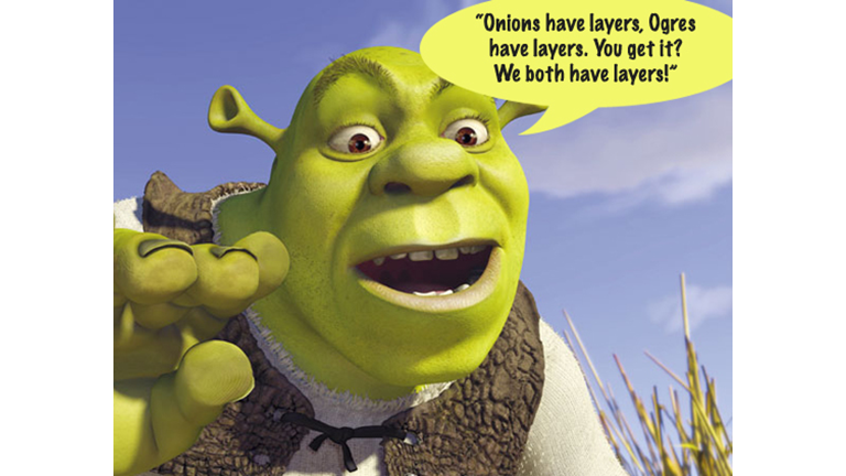 Shrek onions have layers